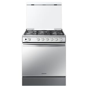 Samsung Cocina A Gas Con 5 Quemadores Con Quemador De Triple Potencia Color Silver Mirror